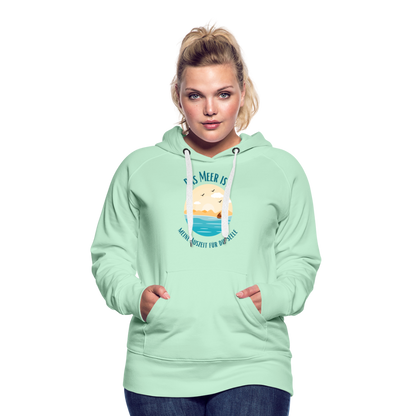 Frauen Premium Hoodie - Das Meer - helles Mintgrün