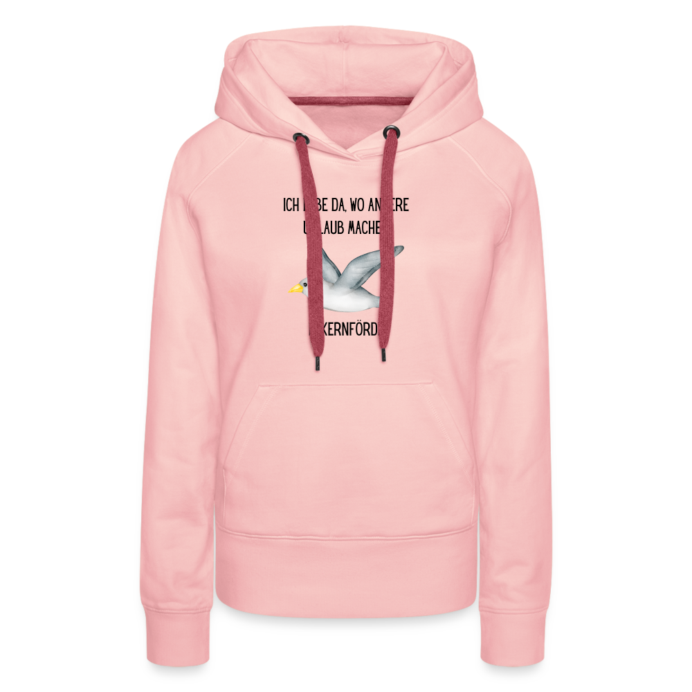 Frauen Premium Hoodie - Da wo andere Urlaub machen - Kristallrosa