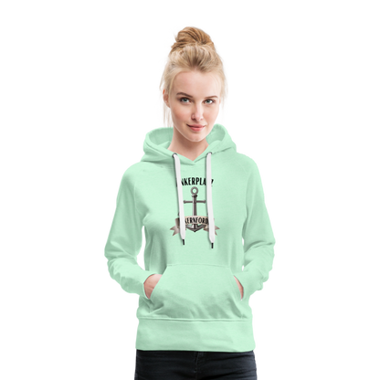 Frauen Premium Hoodie - Ankerplatz Eckernförde - helles Mintgrün