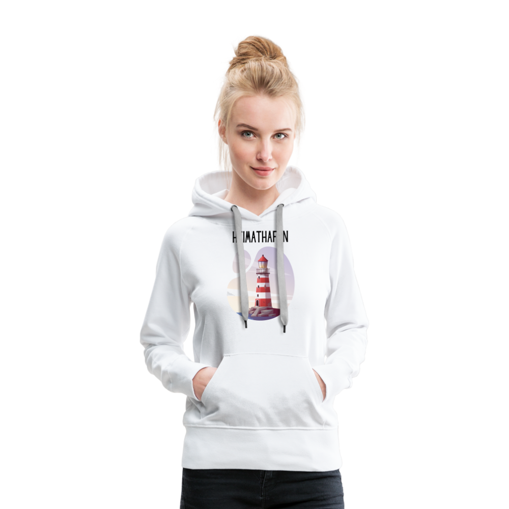 Frauen Premium Hoodie - Heimathafen - weiß