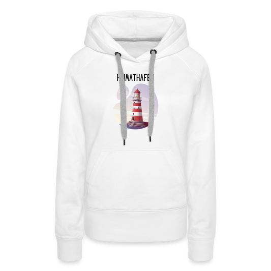 Frauen Premium Hoodie - Heimathafen - weiß