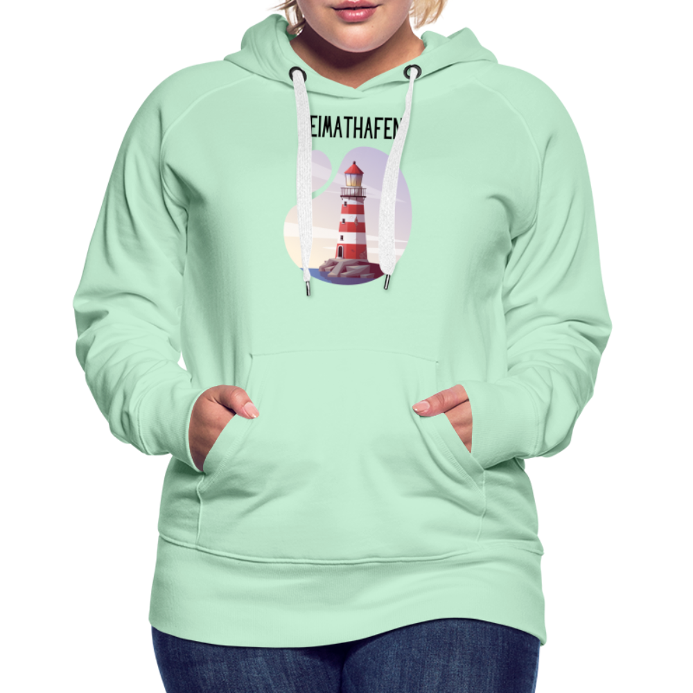 Frauen Premium Hoodie - Heimathafen - helles Mintgrün