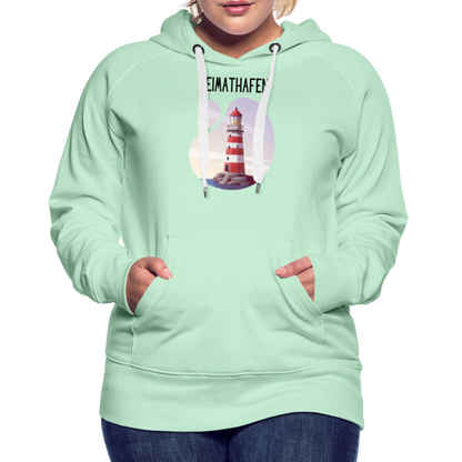 Frauen Premium Hoodie - Heimathafen - helles Mintgrün