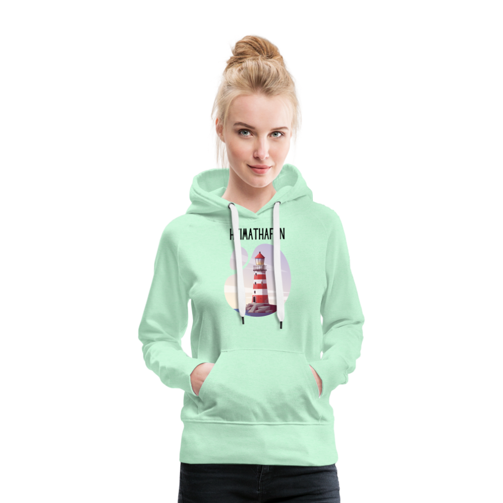 Frauen Premium Hoodie - Heimathafen - helles Mintgrün