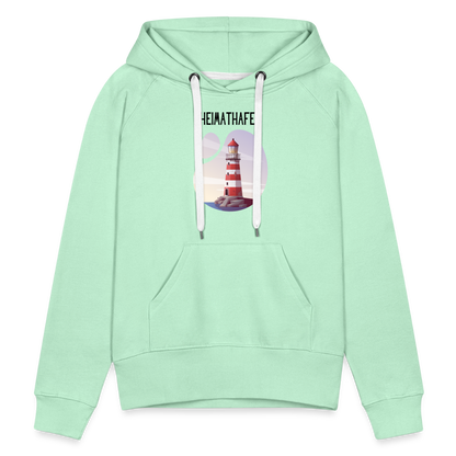 Frauen Premium Hoodie - Heimathafen - helles Mintgrün