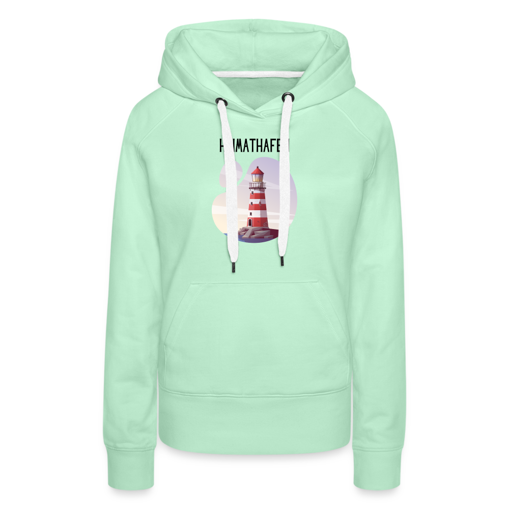 Frauen Premium Hoodie - Heimathafen - helles Mintgrün