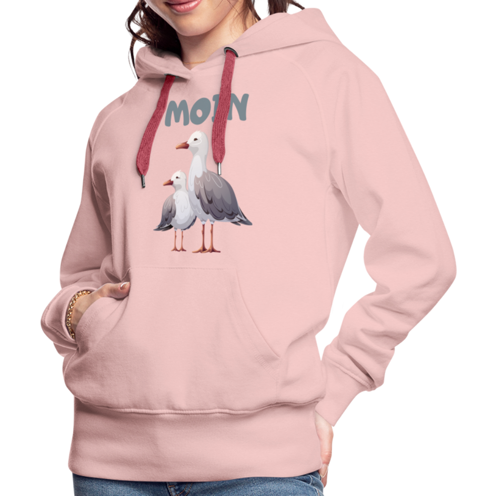 Frauen Premium Hoodie - Moin Möwe - Kristallrosa