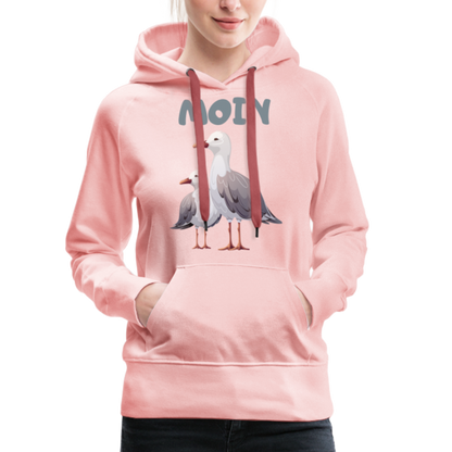 Frauen Premium Hoodie - Moin Möwe - Kristallrosa