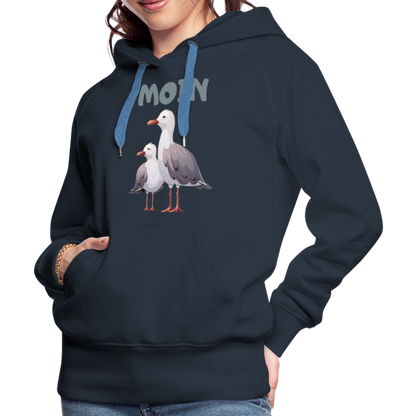 Frauen Premium Hoodie - Moin Möwe - Navy