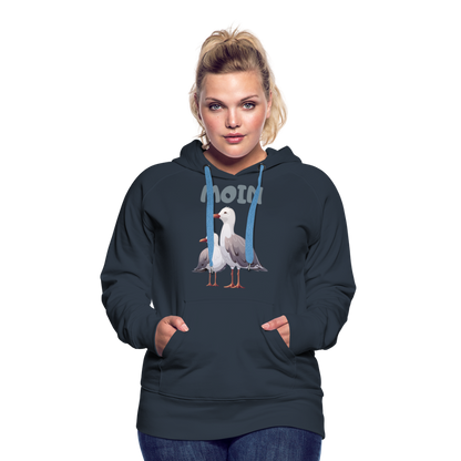 Frauen Premium Hoodie - Moin Möwe - Navy