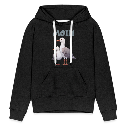 Frauen Premium Hoodie - Moin Möwe - Anthrazit