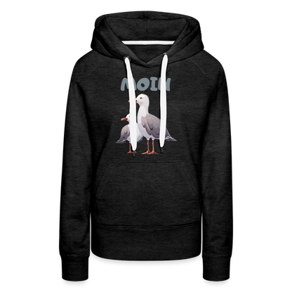 Frauen Premium Hoodie - Moin Möwe - Anthrazit