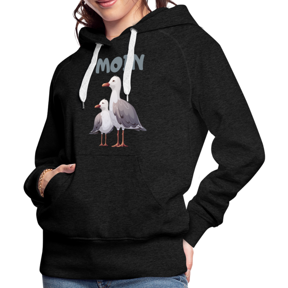 Frauen Premium Hoodie - Moin Möwe - Anthrazit