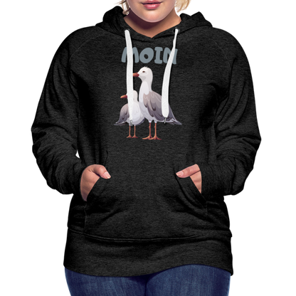 Frauen Premium Hoodie - Moin Möwe - Anthrazit