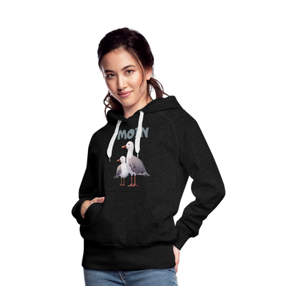 Frauen Premium Hoodie - Moin Möwe - Anthrazit