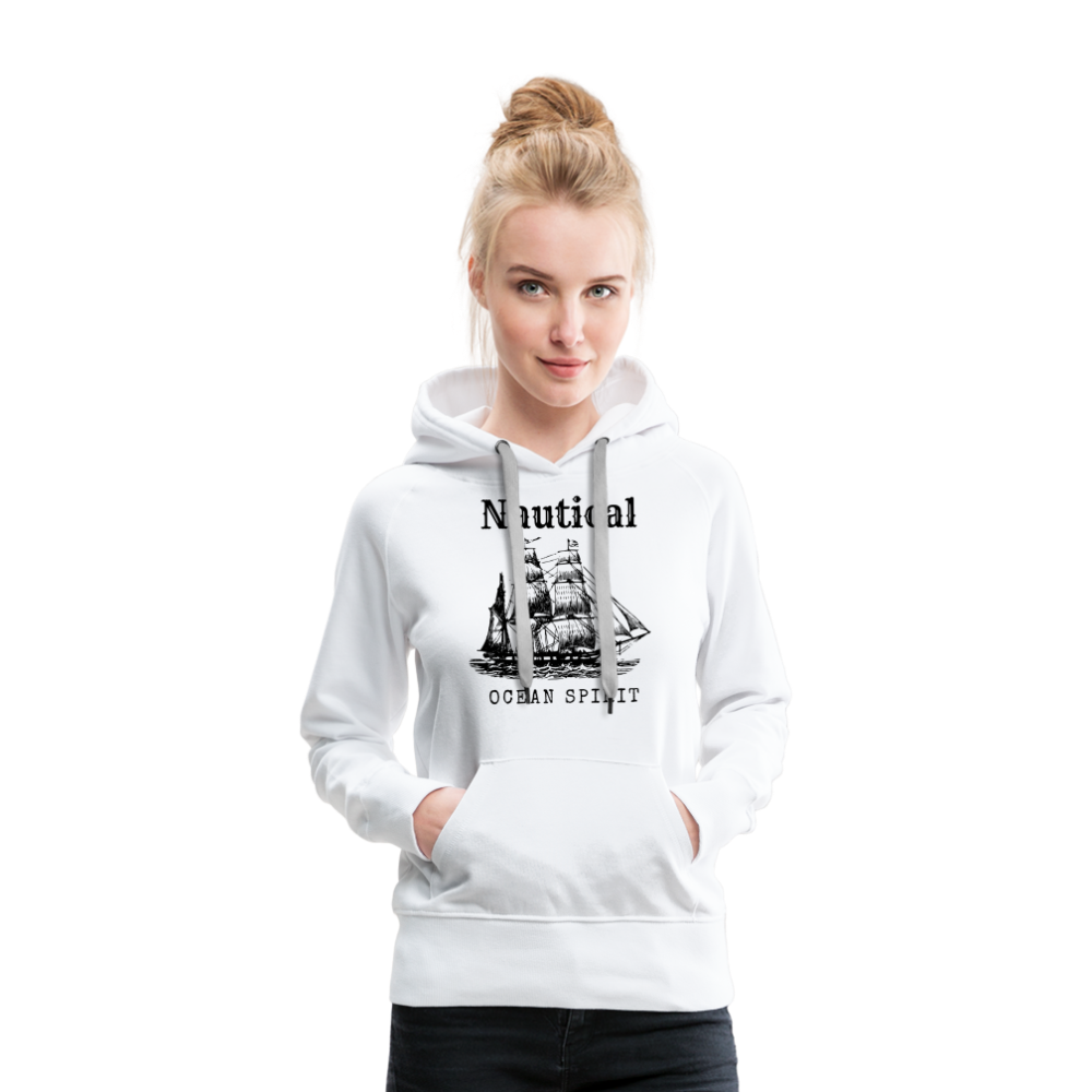 Frauen Premium Hoodie - Nautical Ocean Spirit - weiß