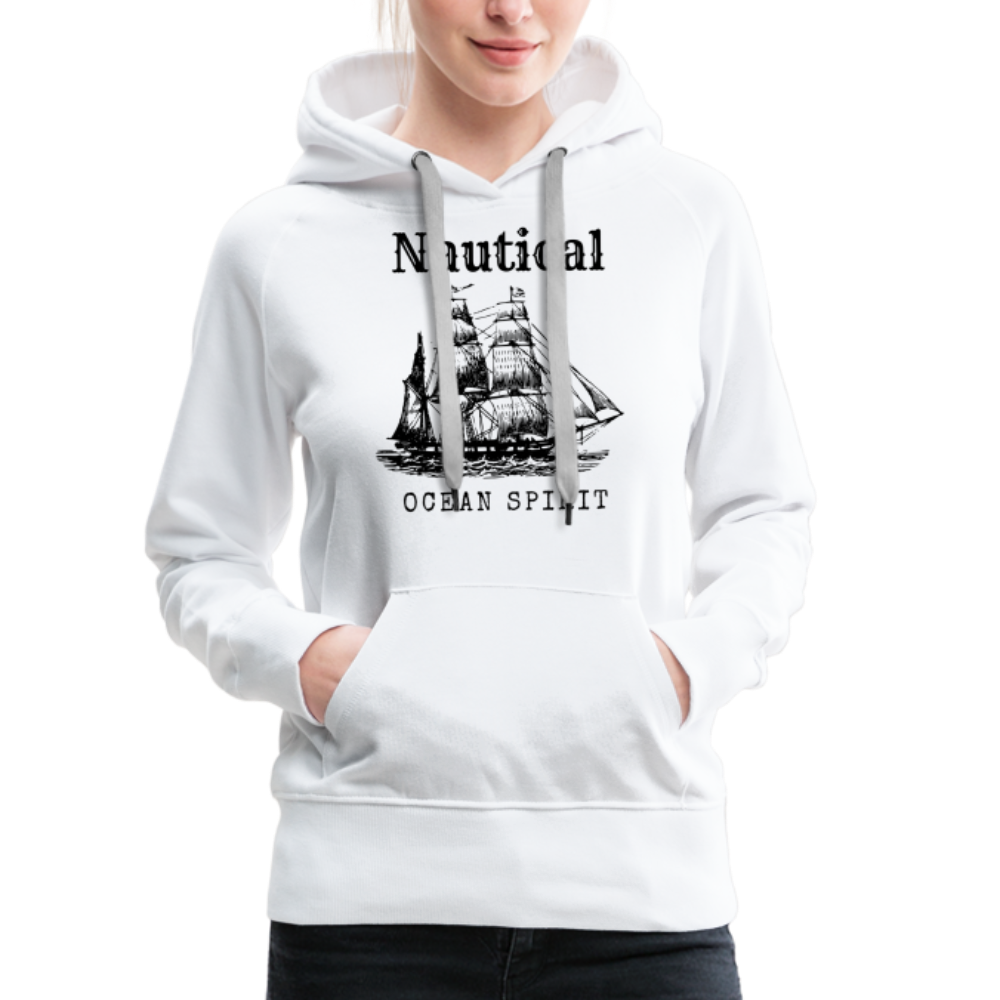 Frauen Premium Hoodie - Nautical Ocean Spirit - weiß