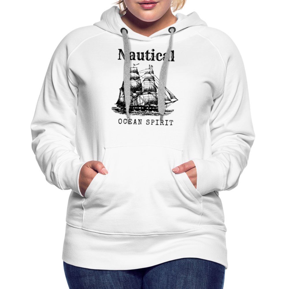 Frauen Premium Hoodie - Nautical Ocean Spirit - weiß