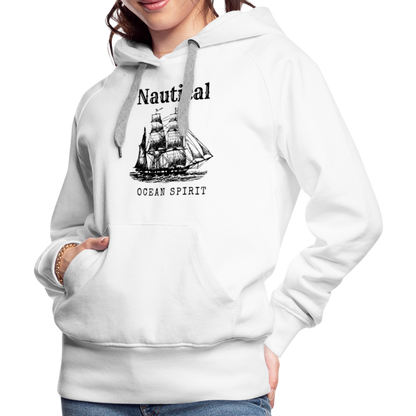 Frauen Premium Hoodie - Nautical Ocean Spirit - weiß