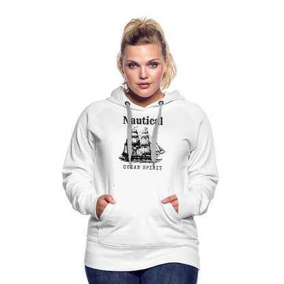 Frauen Premium Hoodie - Nautical Ocean Spirit - weiß