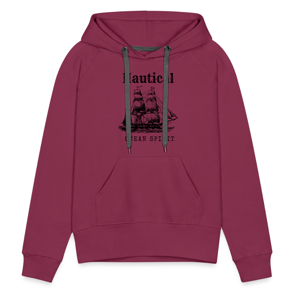 Frauen Premium Hoodie - Nautical Ocean Spirit - Bordeaux