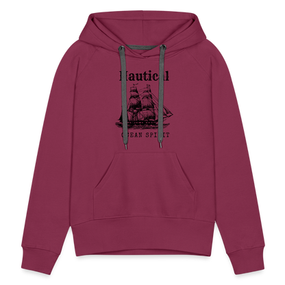 Frauen Premium Hoodie - Nautical Ocean Spirit - Bordeaux