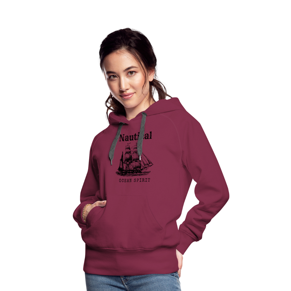 Frauen Premium Hoodie - Nautical Ocean Spirit - Bordeaux