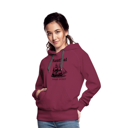 Frauen Premium Hoodie - Nautical Ocean Spirit - Bordeaux