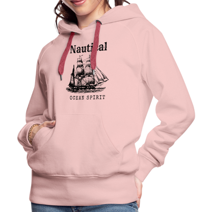 Frauen Premium Hoodie - Nautical Ocean Spirit - Kristallrosa