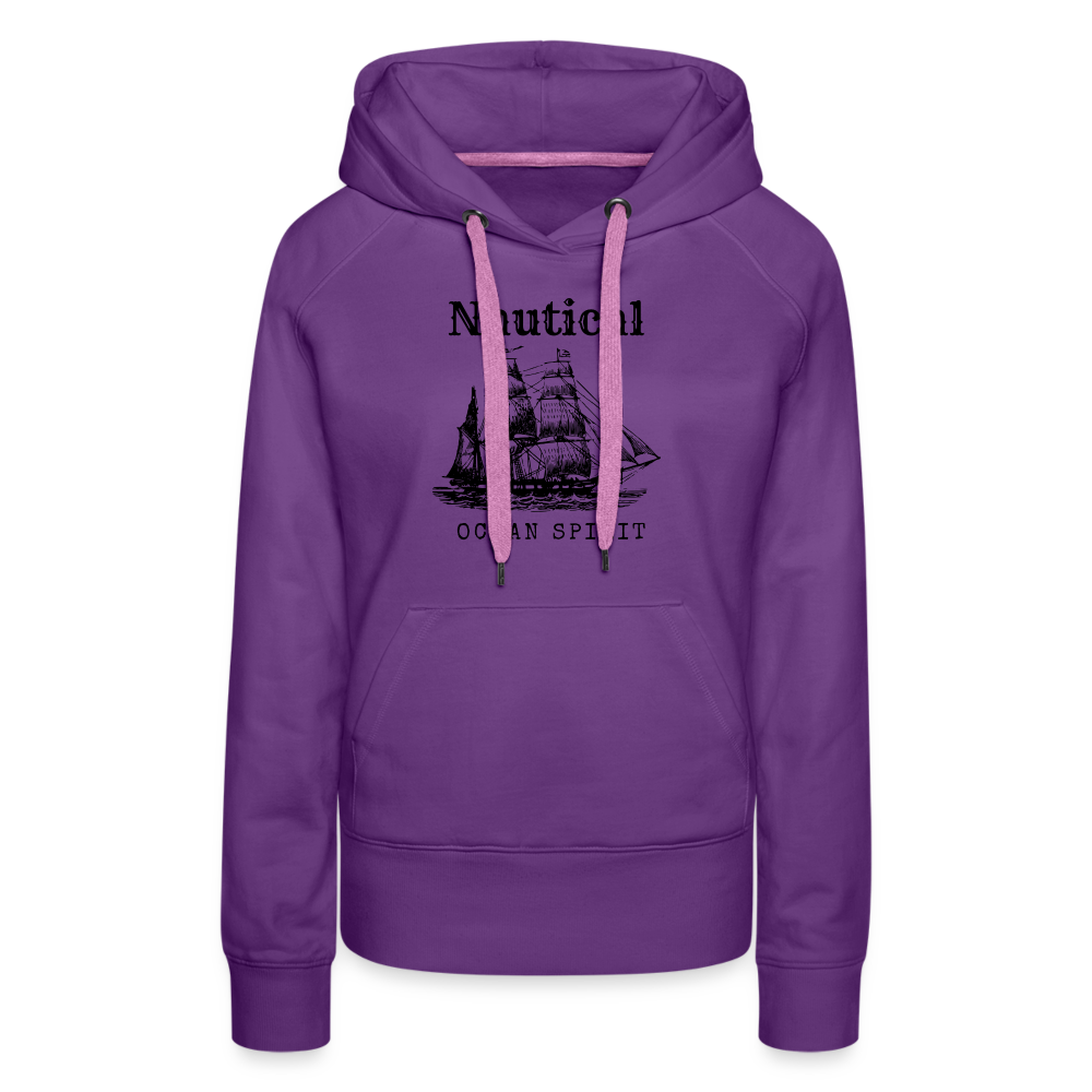 Frauen Premium Hoodie - Nautical Ocean Spirit - Purple