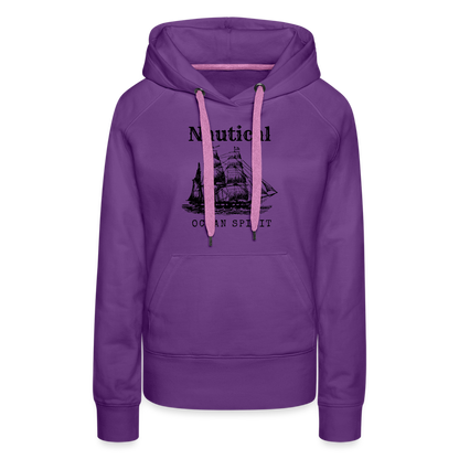 Frauen Premium Hoodie - Nautical Ocean Spirit - Purple