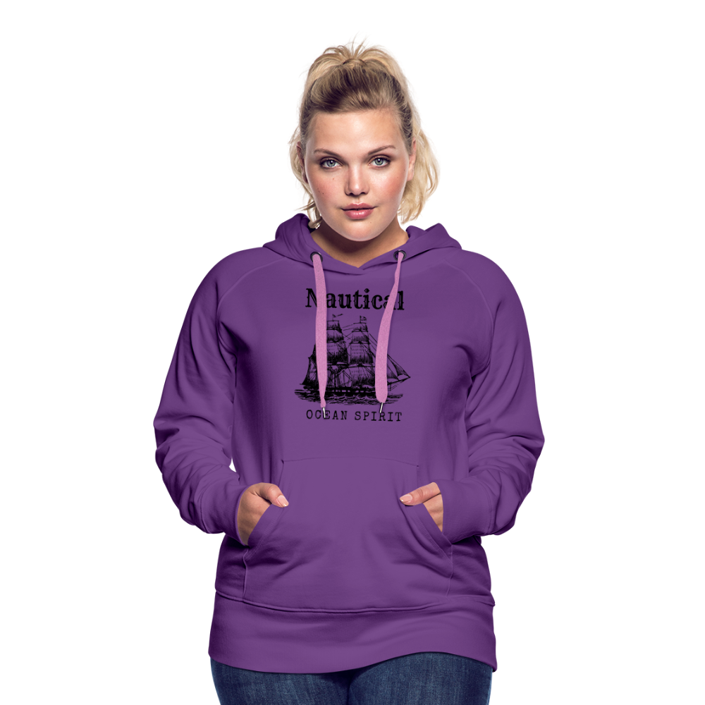 Frauen Premium Hoodie - Nautical Ocean Spirit - Purple