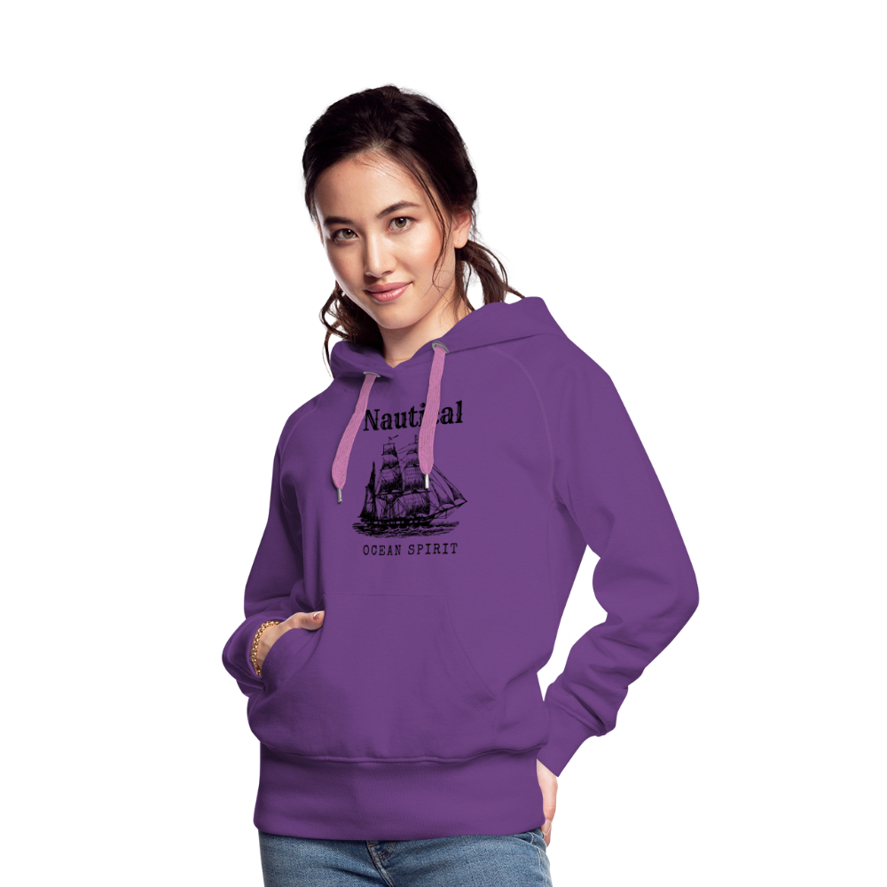 Frauen Premium Hoodie - Nautical Ocean Spirit - Purple