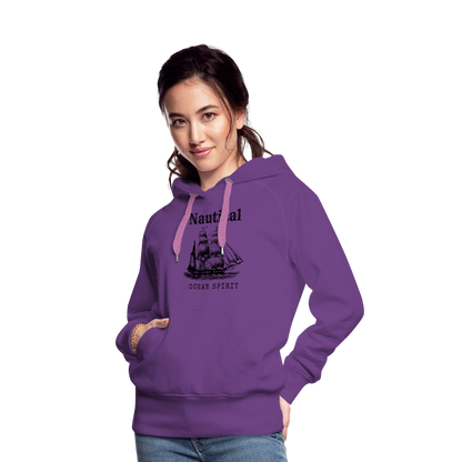 Frauen Premium Hoodie - Nautical Ocean Spirit - Purple