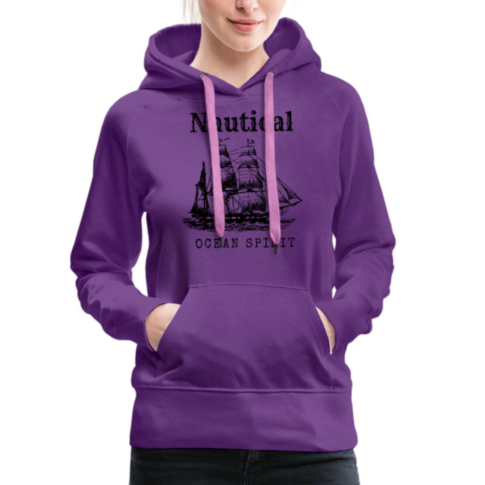 Frauen Premium Hoodie - Nautical Ocean Spirit - Purple