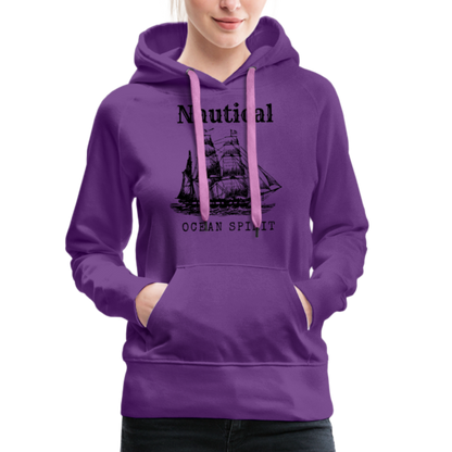 Frauen Premium Hoodie - Nautical Ocean Spirit - Purple