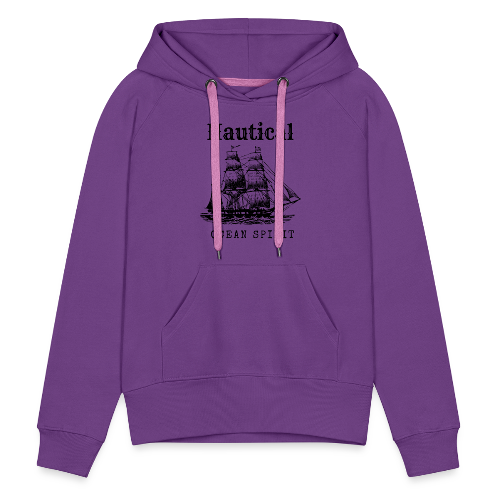 Frauen Premium Hoodie - Nautical Ocean Spirit - Purple