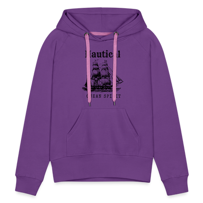 Frauen Premium Hoodie - Nautical Ocean Spirit - Purple