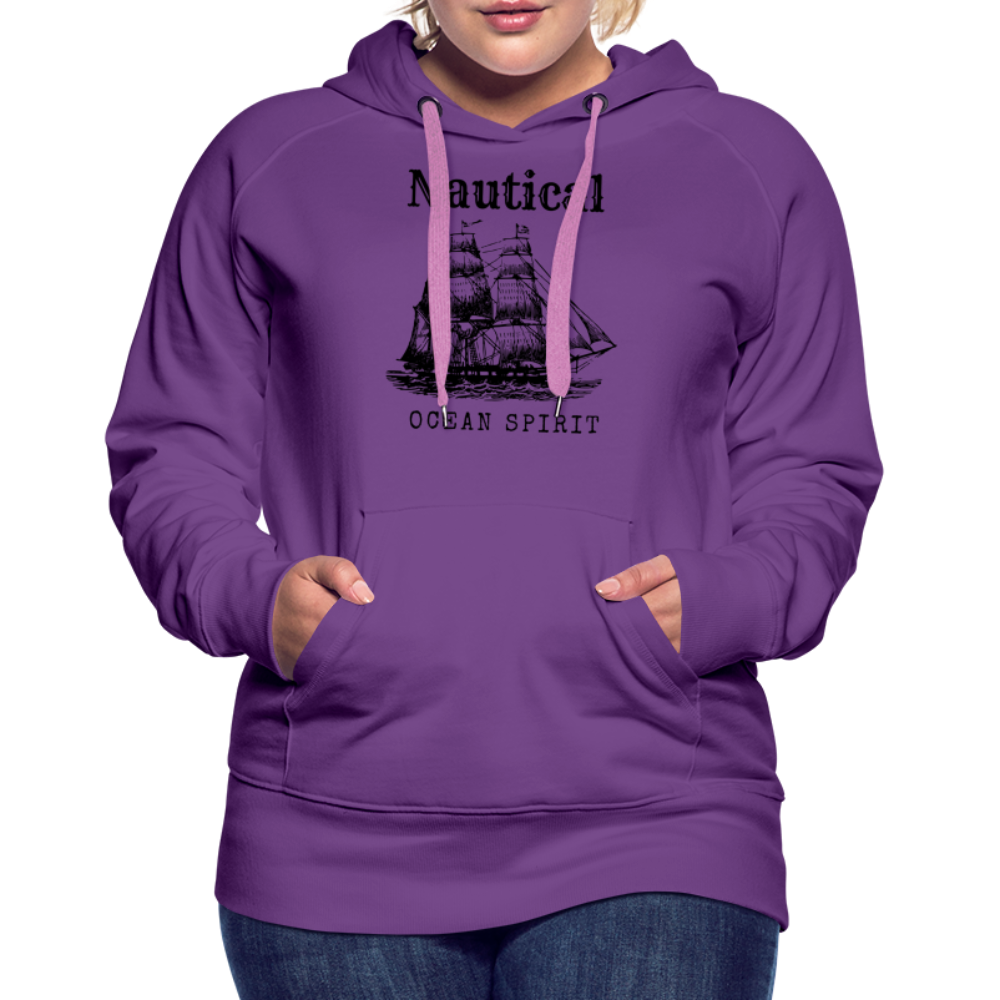 Frauen Premium Hoodie - Nautical Ocean Spirit - Purple