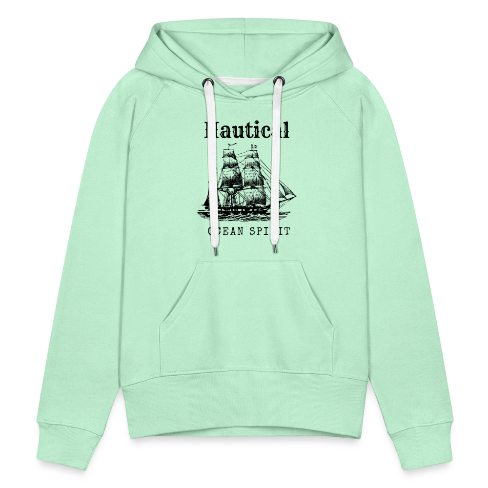 Frauen Premium Hoodie - Nautical Ocean Spirit - helles Mintgrün