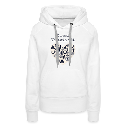 Frauen Premium Hoodie - Vitamin SEA - weiß