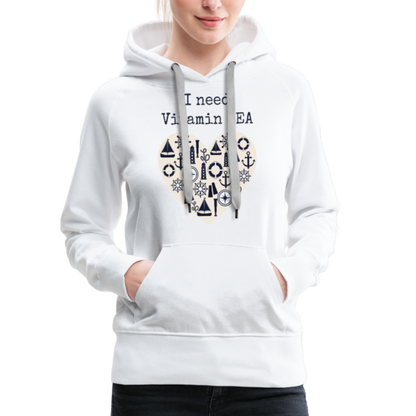 Frauen Premium Hoodie - Vitamin SEA - weiß