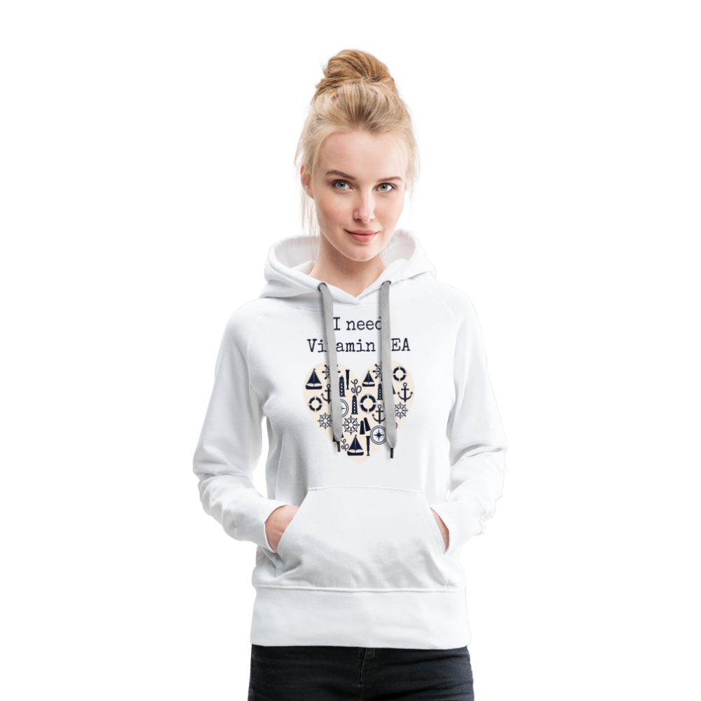 Frauen Premium Hoodie - Vitamin SEA - weiß