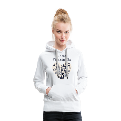 Frauen Premium Hoodie - Vitamin SEA - weiß