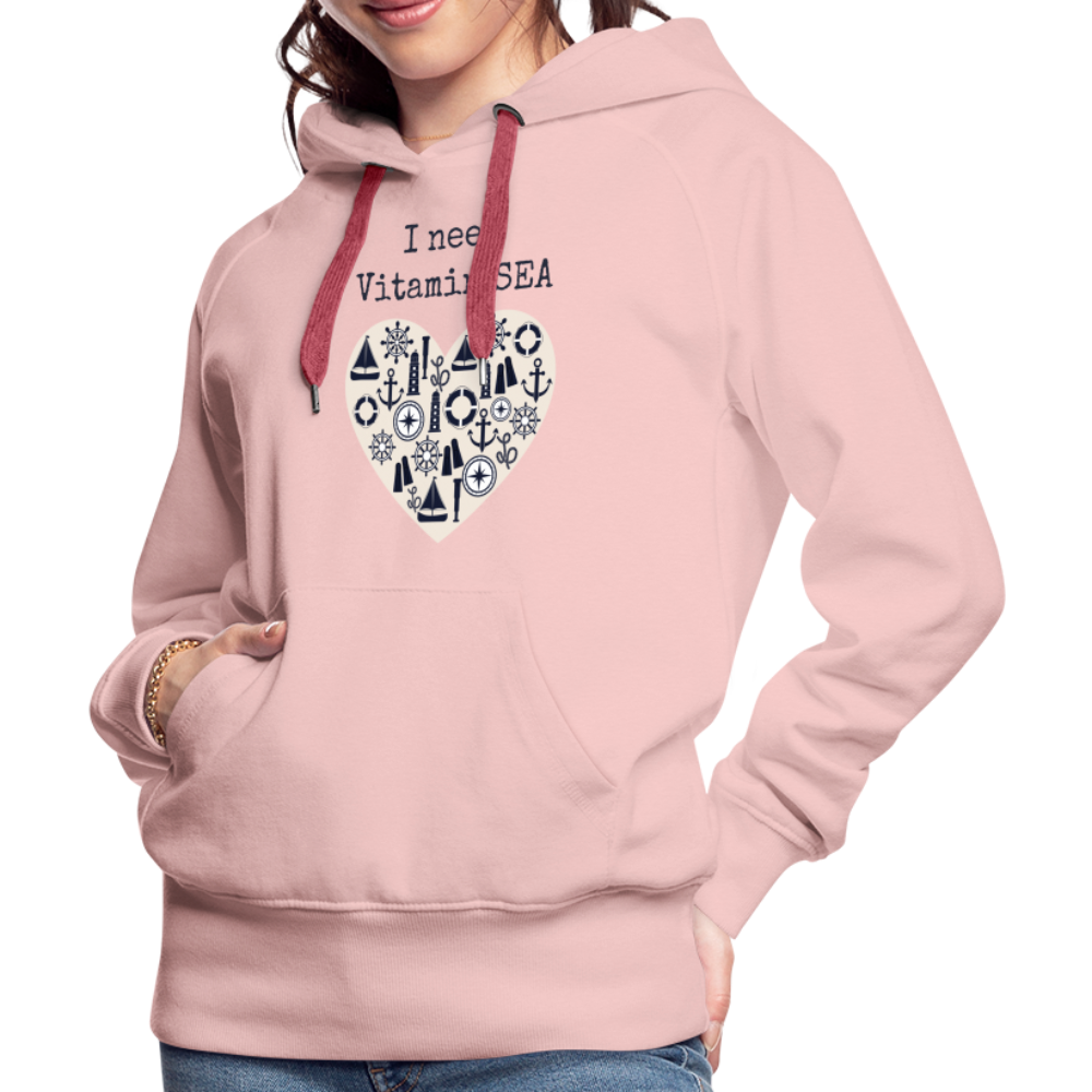 Frauen Premium Hoodie - Vitamin SEA - Kristallrosa