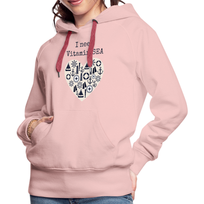 Frauen Premium Hoodie - Vitamin SEA - Kristallrosa