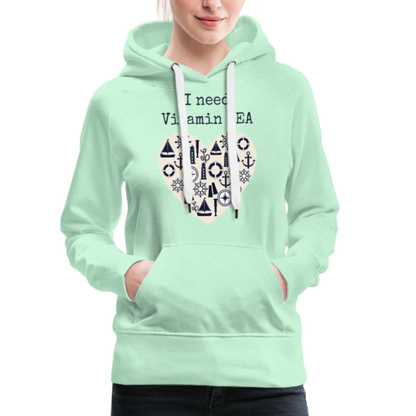 Frauen Premium Hoodie - Vitamin SEA - helles Mintgrün