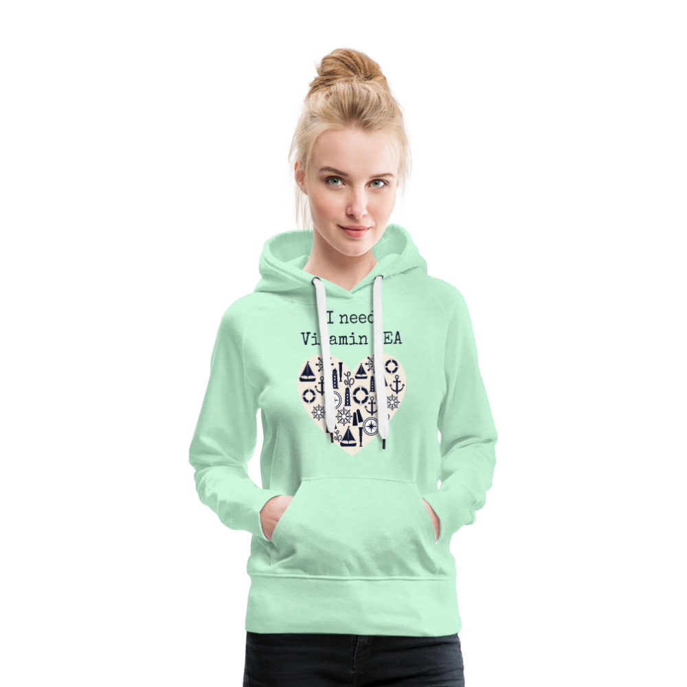 Frauen Premium Hoodie - Vitamin SEA - helles Mintgrün