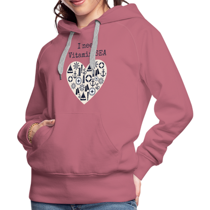 Frauen Premium Hoodie - Vitamin SEA - Malve