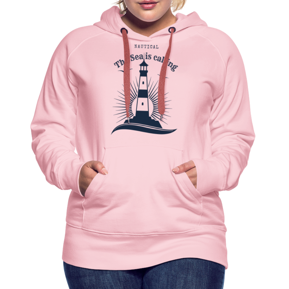 Frauen Premium Hoodie - The Sea is calling - Kristallrosa